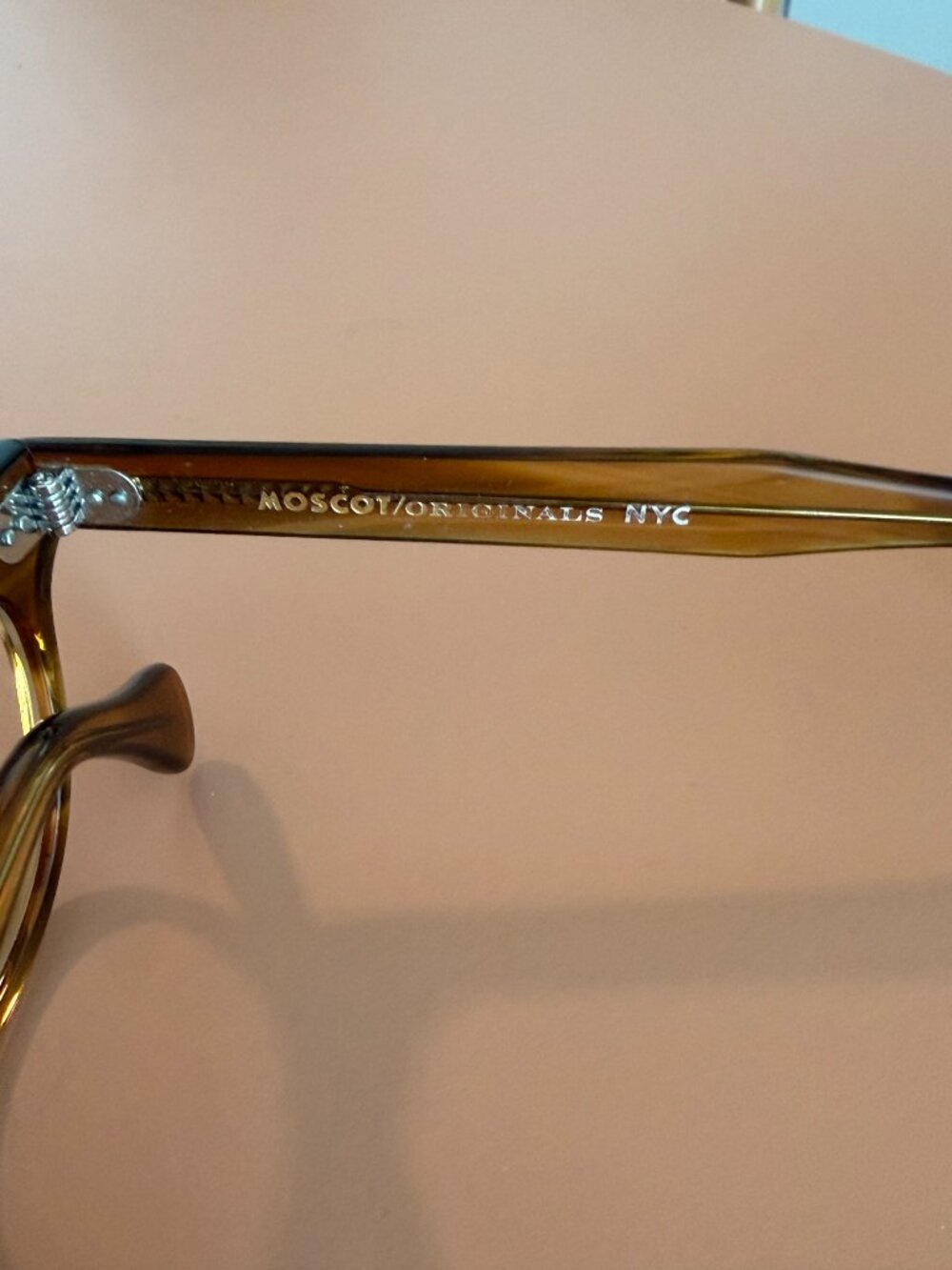 Moscot Blonde Cat Eye Glasses - Picture 2 of 3